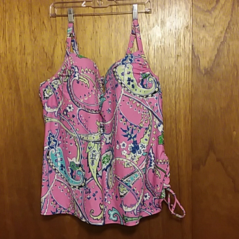 Lane Bryant Cacique Swim Tankini Top